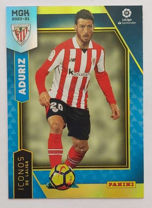 ADURIZ - PANINI "MGK LA LIGA 2020/2021" - "LA LIGA ICONS" GOLD FOIL TRADING CARD