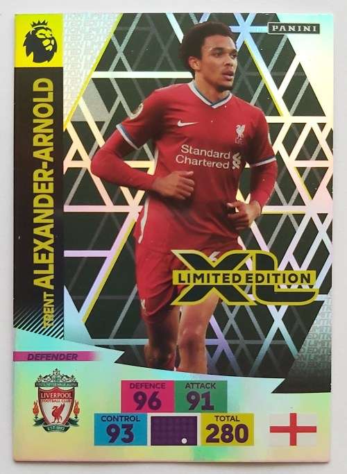 TRENT ALEX ARNOLD - ENGLISH PREMIER LEAGUE 2020/2021 -  GOLD `LIMITED EDITION` TRADING CARD