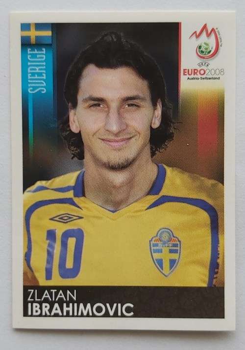 ZLATAN IBRAHIMOVIC - PANINI EUFA EURO 2008 STICKER COLLECTION - STICKER 406
