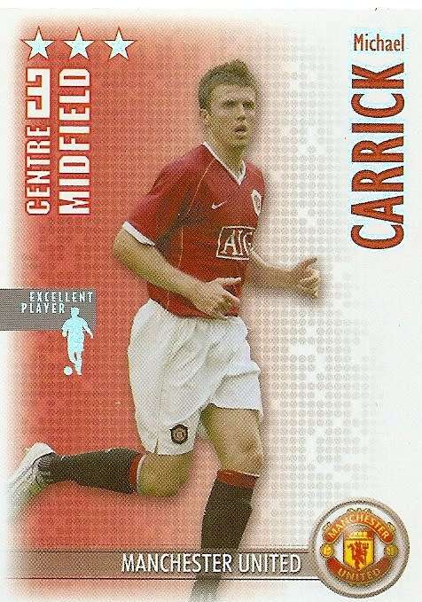 MICHAEL CARRICK (MAN UNITED) - MAGIC BOX `SHOOT OUT 200607` - `EXCELENT PLAYER` TRADING CARD