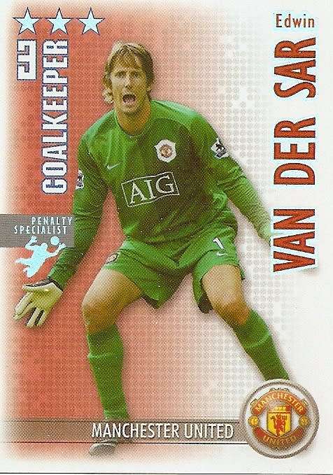 EDWIN VAN DER SAR (MAN UNITED) - MAGIC BOX `SHOOT OUT 200607` - `PENALTY SPECIALIST` TRADING CARD