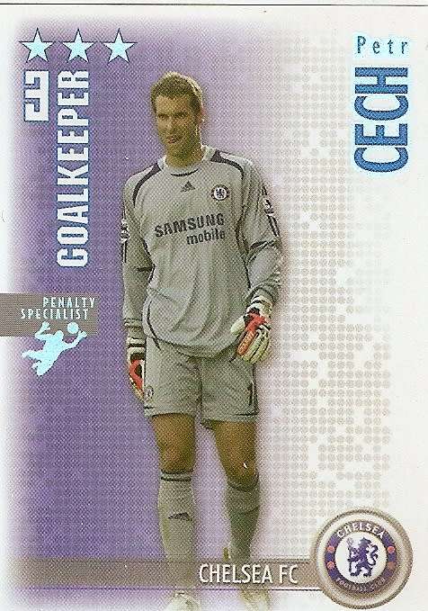 PETR CECH - MAGIC BOX `SHOOT OUT` 2006-07 - `PENALTY SPECIALIST` FOIL TRADING CARD