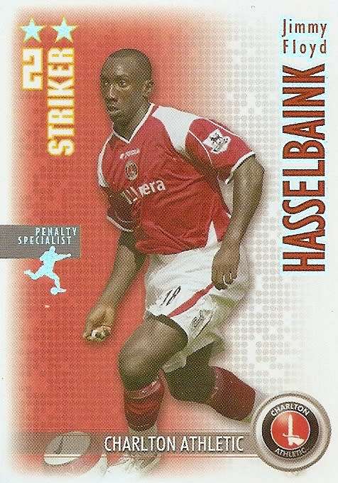 JIMMY FLOYD HASSELBAINK - MAGIC BOX `SHOOT OUT` 2006-07 - `PENALTY SPECIALIST` FOIL TRADING CARD