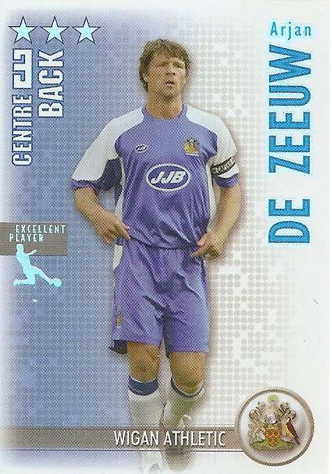 ARJAN DE ZEEUW - MAGIC BOX `SHOOT OUT` 2006-07 - `EXCELLENT PLAYER` FOIL TRADING CARD