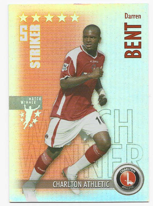 DARREN BENT - MAGIC BOX `SHOOT OUT` 2006-07 - `MATCHWINNER` FOIL TRADING CARD