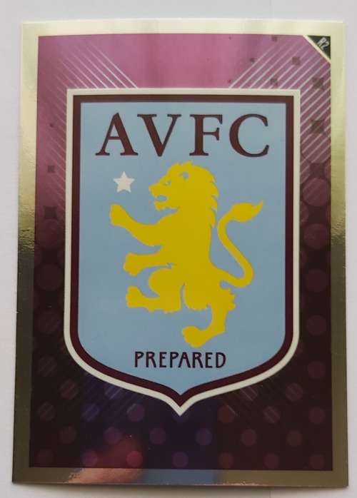 ASTON VILLAS FC - TOPPS MATCH ATTAX `EXTRA` 2011 - FOIL `BADGE` TRADING CARD