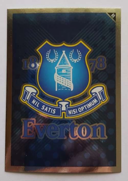 EVERTON FC - TOPPS MATCH ATTAX `EXTRA` 2011 - FOIL `BADGE` TRADING CARD R8