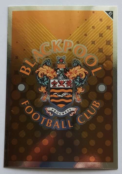 BLACKPOOL FC - TOPPS MATCH ATTAX `EXTRA` 2011 - FOIL `BADGE` TRADING CARD R5