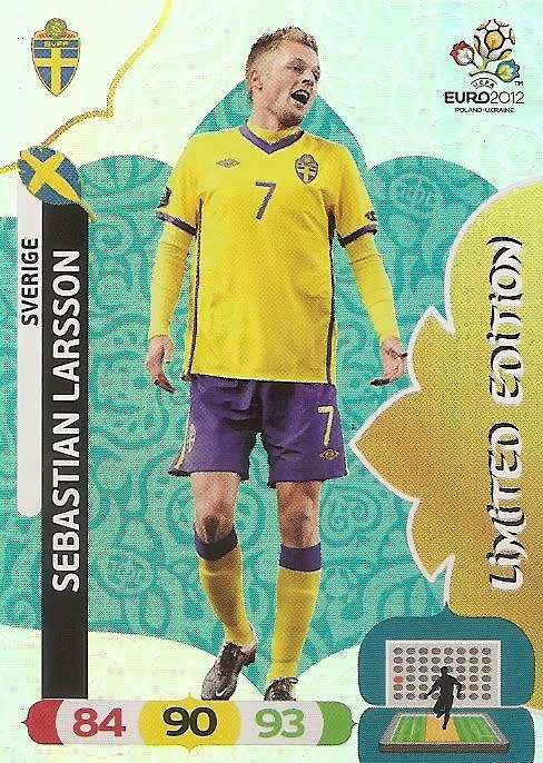 SABASTIAN LARSSON - PANINI ADRENALYN EURO 2012 -  `RARE` `LIMITED EDITION` CARD
