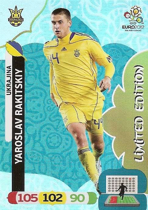 YAROSLAV RAKITSKIY - PANINI ADRENALYN EURO 2012 -  `RARE` `LIMITED EDITION` CARD