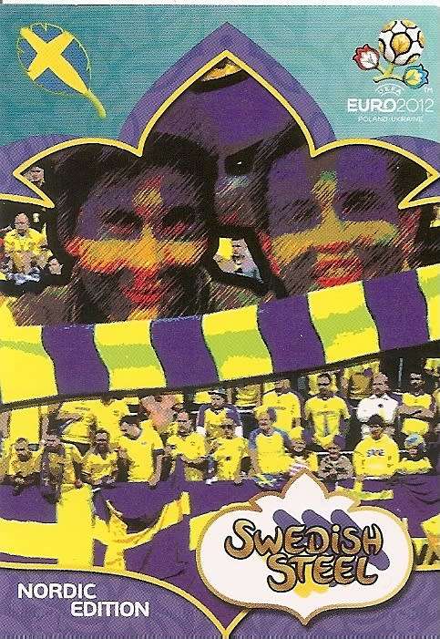 SWEDISH STEEL - PANINI ADRENALYN EURO 2012 -  `VERY RARE` `FANS LIMITED EDITION` CARD