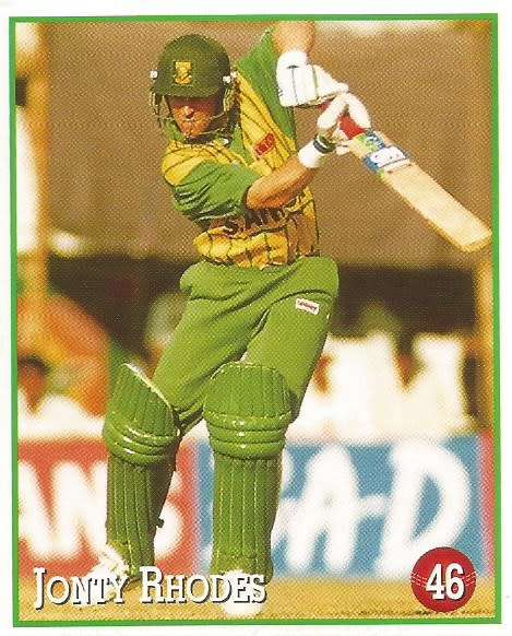 JONTY RHODES - 1997 SELECT CRICKET STICKER COLLECTION - STICKER 46