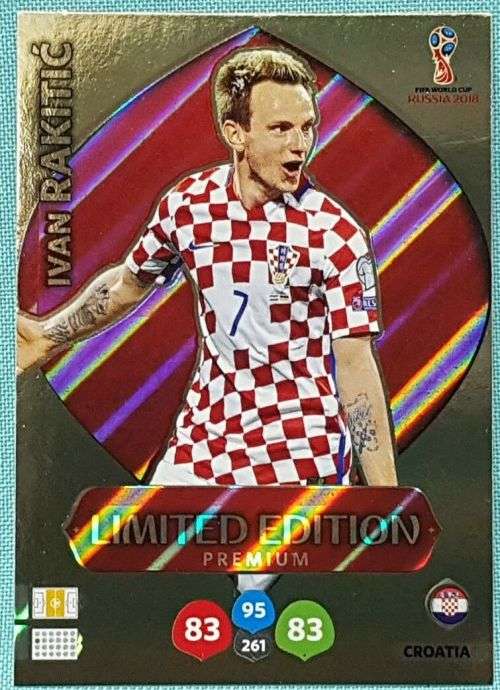 IVAN RAKITIC - PANINI FIFA WORLD CUP 2018 RUSSIA - `LIMITED EDITION` FOIL TRADING CARD