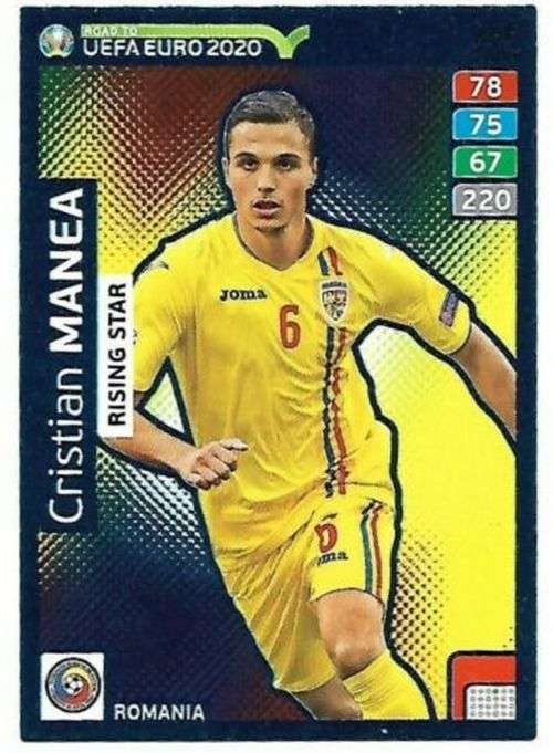 CHRISTIAN MANEA - PANINI `ROAD TO EURO 2020` - `RISING STAR` FOIL TRADING CARD 292