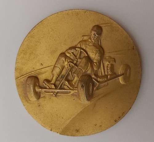 KARTING MEDAL - SOLID BRASS - Diameter 50mm