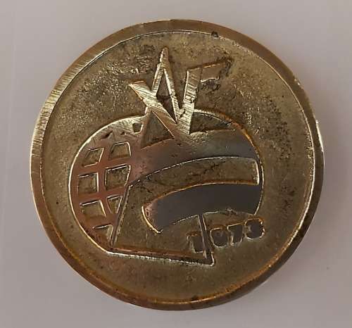 SAILING COMM. MEDAL 1973 - WORLD CHAMPIONSHIP `VAURIEN CLASS` SAILING SOLID BRASS MEDAL 280 of 500