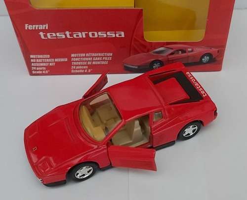 FERRARI TESTAROSSA - MAISTO `ASSEMBLY LINE` 1/39 SCALE MODEL CARD