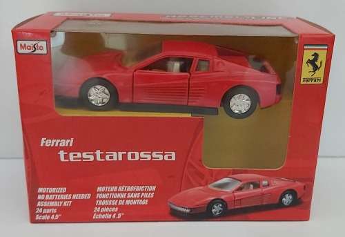 FERRARI TESTAROSSA - MAISTO `ASSEMBLY LINE` 1/39 SCALE MODEL CARD
