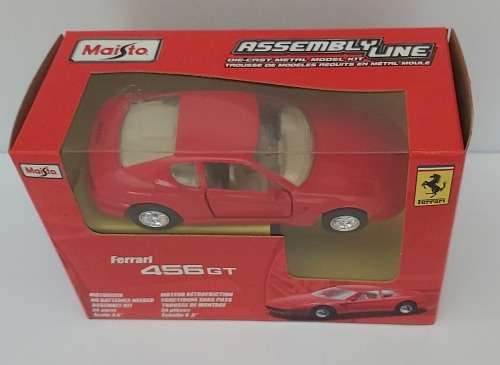 FERRARI 456 GT - MAISTO `ASSEMBLY LINE` 1/39 SCALE MODEL CAR