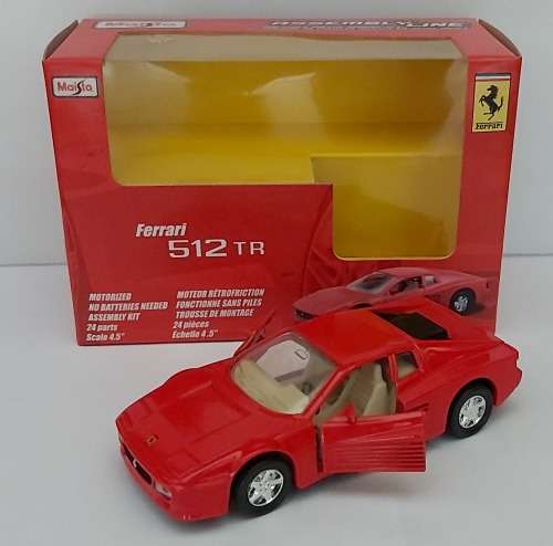 FERRARI 512 TR - MAISTO `ASSEMBLY LINE` 1/39 SCALE MODEL CAR