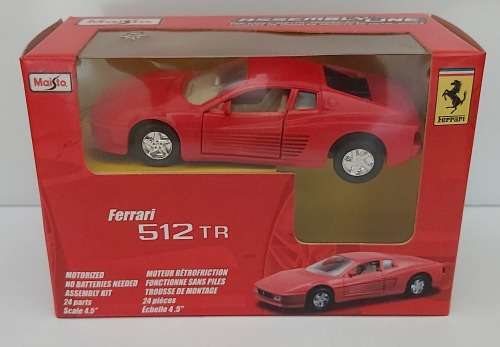FERRARI 512 TR - MAISTO `ASSEMBLY LINE` 1/39 SCALE MODEL CAR
