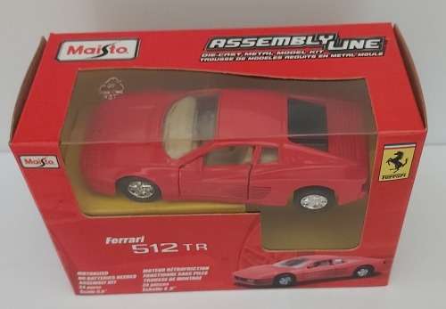 FERRARI 512 TR - MAISTO `ASSEMBLY LINE` 1/39 SCALE MODEL CAR