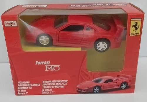 FERRARI  F40 - MAISTO `ASSEMBLY LINE` 1/39 SCALE MODEL CAR