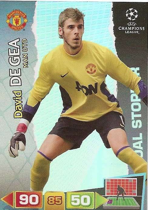 DAVID DE GEA (Manchester United) - PANINI CHAMPIONS LEAGUE 2011/12 - `GOAL STOPPER` TRADING CARD