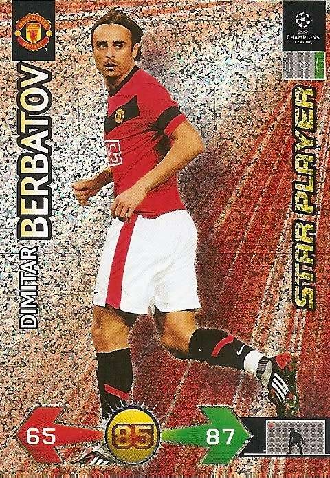 BERBATOV (Manchester United) - PANINI CHAMPIONS LEAGUE 2009/10 - `STAR PLAYER` TRADING CARD