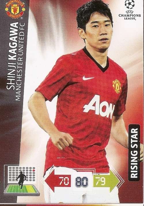S KAGAWA (Manchester United) - PANINI CHAMPIONS LEAGUE 2012/13 - `RISING STAR` TRADING CARD