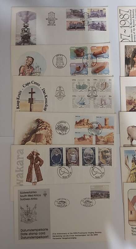 SOUTH WEST AFRICA - LOT of 32 1st Day Covers - No Duplicates