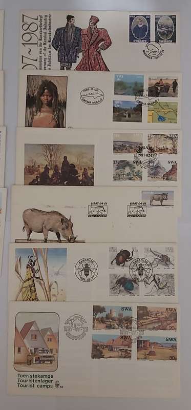 SOUTH WEST AFRICA - LOT of 32 1st Day Covers - No Duplicates