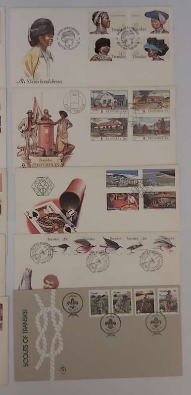 TRANSKEI - LOT of 11 1st Day Covers - No Duplicates