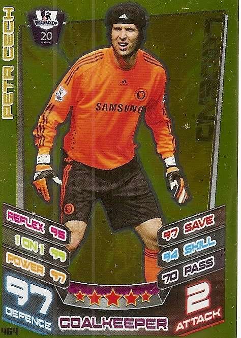 PETR CECH - TOPPS EPL MATCH ATTAX 2012/2013 - GOLD `LEGEND` TRADING CARD 464