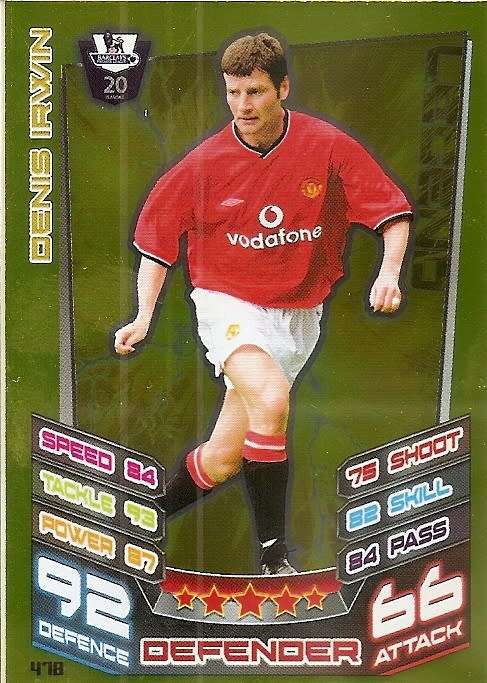 DENIS ERWIN - TOPPS EPL MATCH ATTAX 2012/2013 - GOLD `LEGEND` TRADING CARD 478