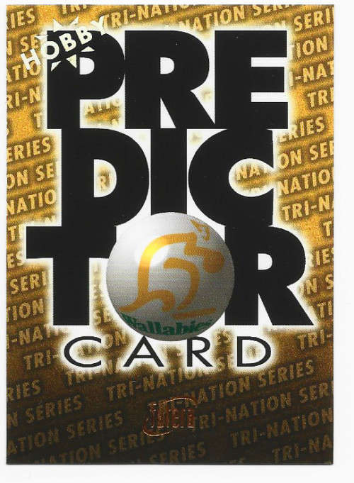 AUSTRALIA - `FUTERA RUGBY 1996` - `HOBBY` GOLD EMBOSSED `PREDICTOR` CARD PC1 3995 of 4000