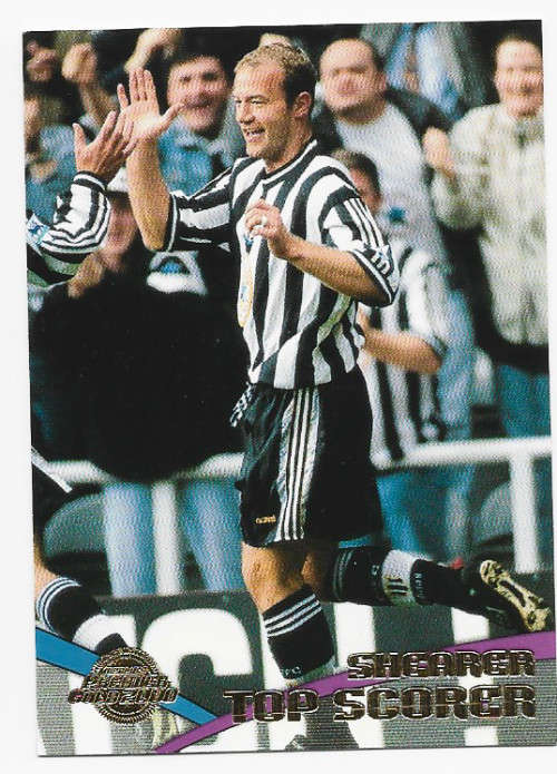 ALAN SHEARER (NEWCASTLE) - TOPPS `PREMIER GOLD` 2000 - RARE `TOP SCORER`TRADING CARD A13