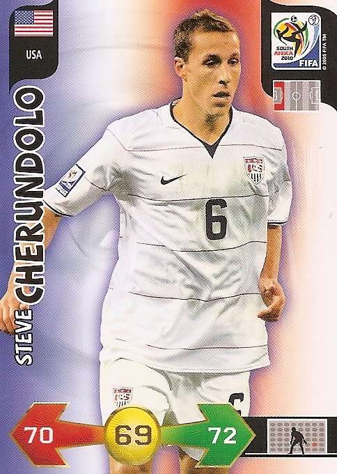 STEVE CHERUNDOLO - FIFA WORLD CUP 2010 ADRENALYN XL -  `BASE` TRADING CARD - UK EDITION ONLY