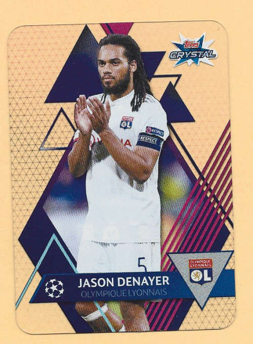 JASON DENAYER - TOPPS `CRYSTAL` 2020 - ULTRA CLEAR `ACETATE` TRADING CARD 85