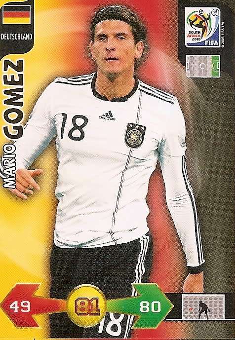 MARIO GOMEZ - FIFA WORLD CUP 2010 ADRENALYN XL -  `BASE` TRADING CARD - UK EDITION ONLY