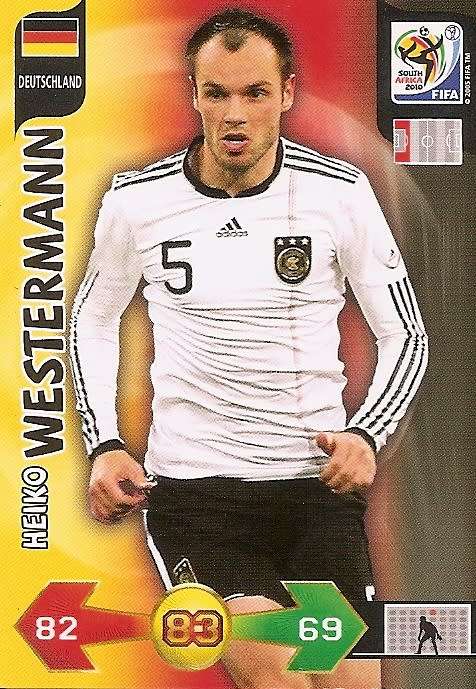 HEIKO WESTERMANN - FIFA WORLD CUP 2010 ADRENALYN XL -  `BASE` TRADING CARD - UK EDITION ONLY