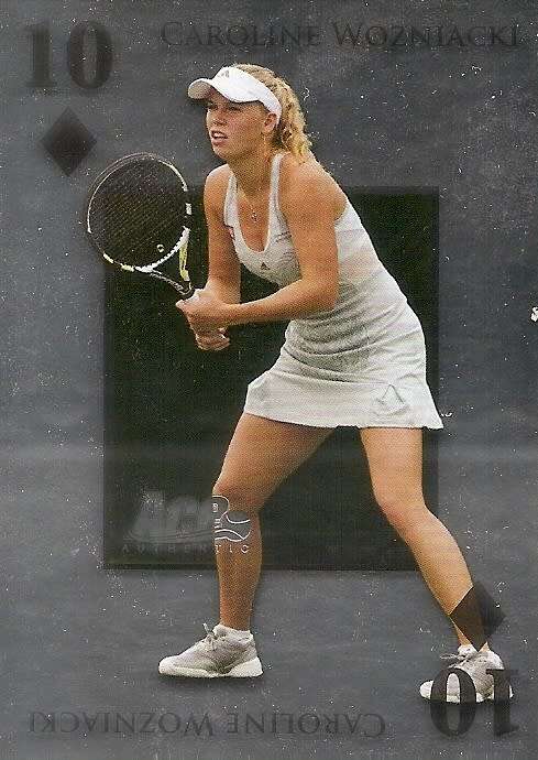 CAROLINE WOZNIACKI - ACE AUTHENTIC 2011 -`ROYAL FLUSH` FOIL INSERT CARD RF20