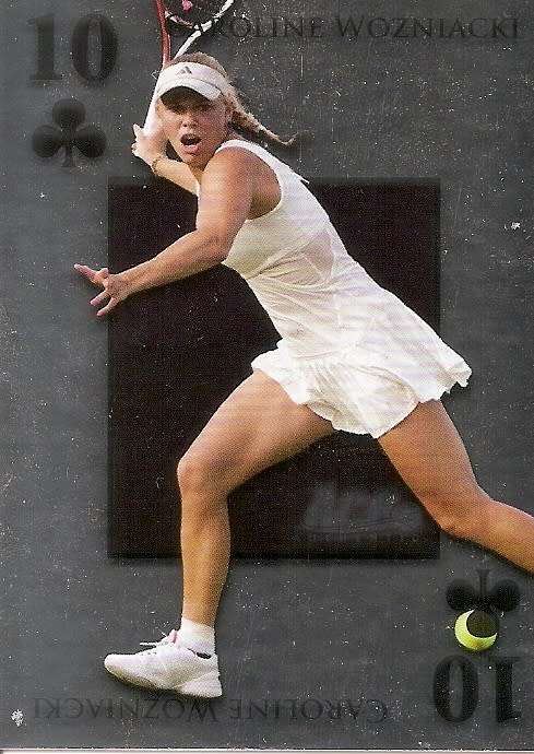 CAROLINE WOZNIACKI - ACE AUTHENTIC 2011 -`ROYAL FLUSH` FOIL INSERT CARD RF17