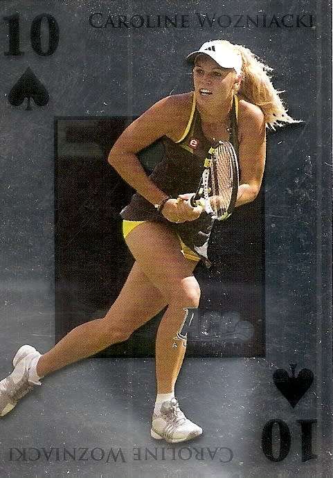 CAROLINE WOZNIACKI - ACE AUTHENTIC 2011 -`ROYAL FLUSH` FOIL INSERT CARD RF19