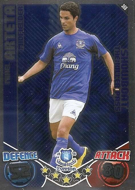 MIKEL ARTETA - TOPPS `MATCH ATTAX` 2010/11 - `SHOWBOAT` FOIL TRADING CARD