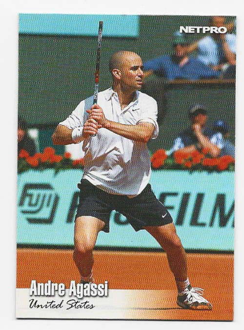 ANDRE AGASSI - NETPRO TENNIS 2003 (International) - RARE TRADING CARD 15