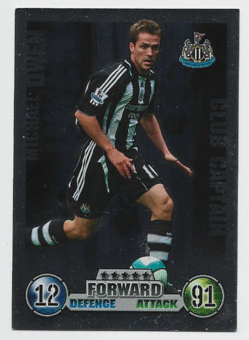 MICHAEL OWEN - TOPPS `MATCH ATTAX` EXTRA 2007/08 -  `CAPTAIN` FOIL TRADING CARD