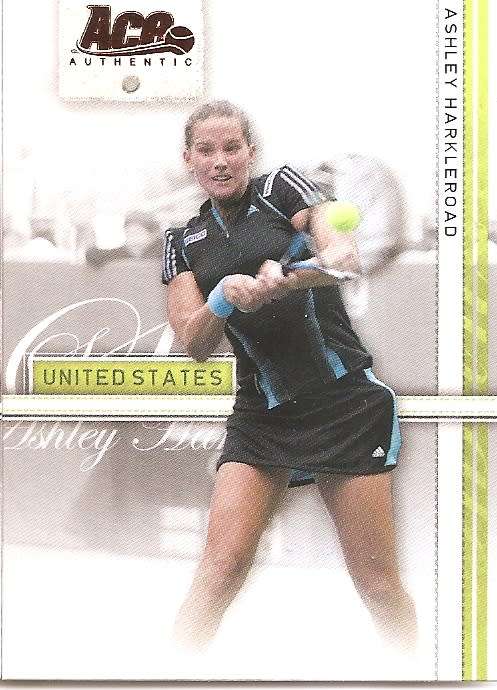 ASHLEY HARKLEROAD - TENNIS `ACE AUTHENTIC` 2007 - `BRONZE` BASE TRADING CARD 6