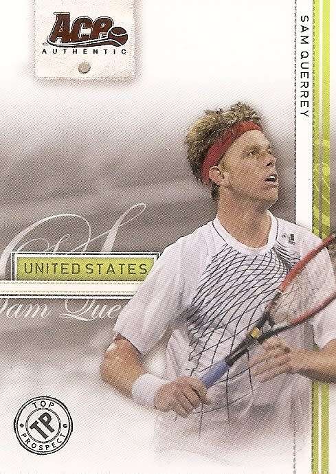 SAM QUERREY - TENNIS `ACE AUTHENTIC` 2007 - `BRONZE` BASE TRADING CARD 48