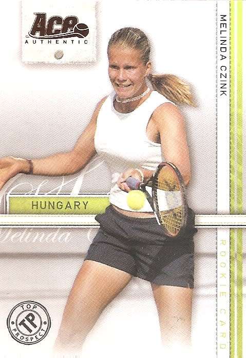 MELINDA CZINK - TENNIS `ACE AUTHENTIC` 2007 - `BRONZE` BASE TRADING CARD 43